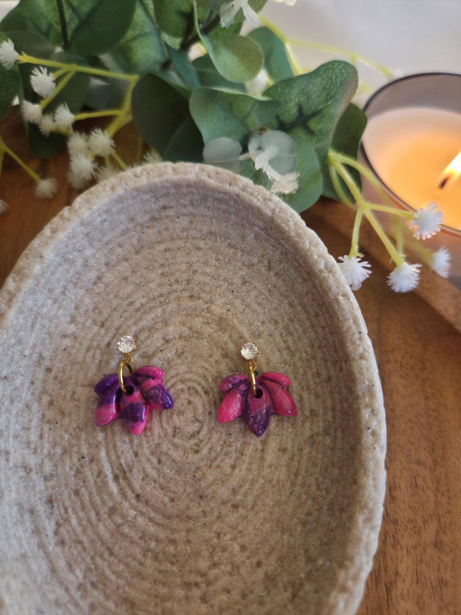 Mélia marbrée Violette et rose - Auralys
