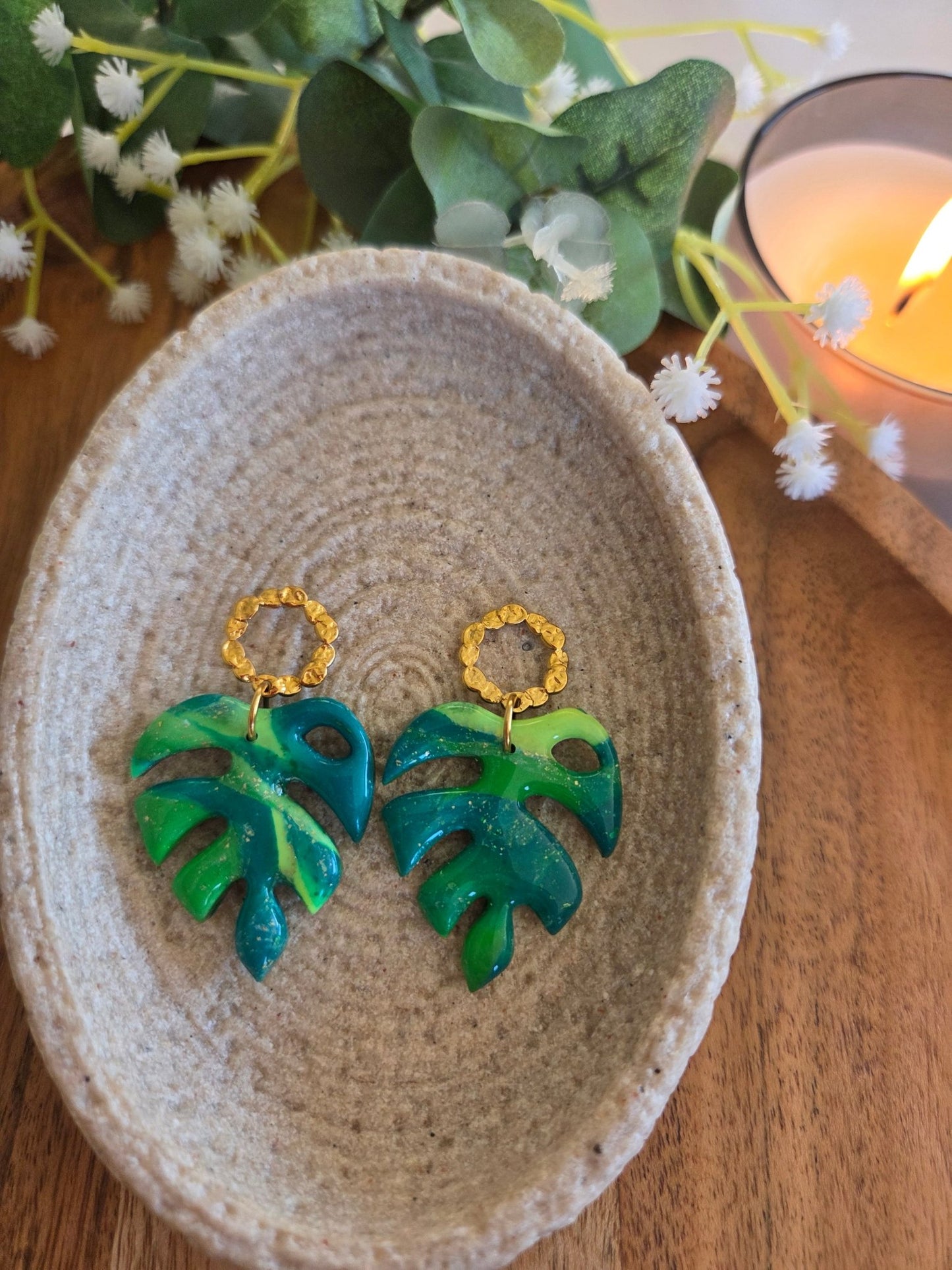 Feuille de Ginko Verte et jaune - Auralys