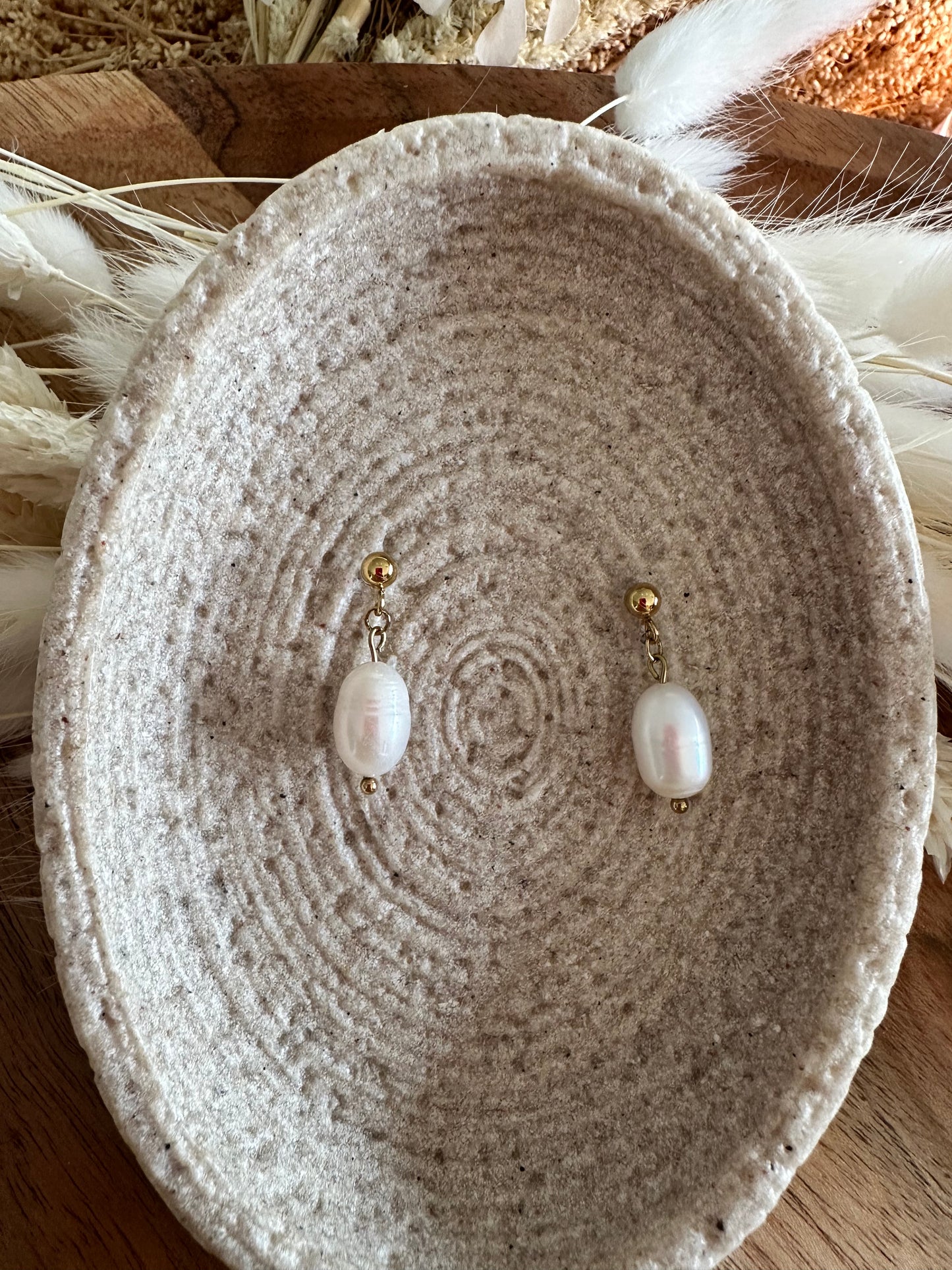 Boucles d’oreilles Nacré